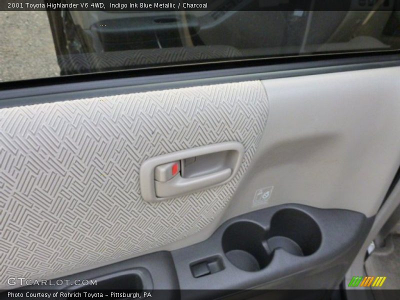 Indigo Ink Blue Metallic / Charcoal 2001 Toyota Highlander V6 4WD