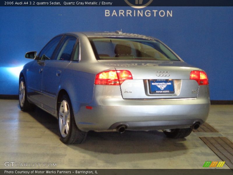 Quartz Gray Metallic / Ebony 2006 Audi A4 3.2 quattro Sedan