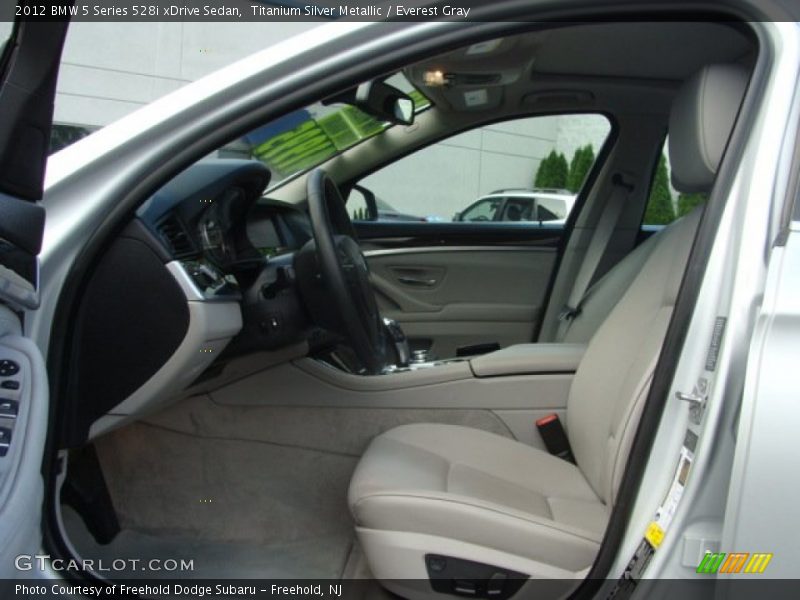 Titanium Silver Metallic / Everest Gray 2012 BMW 5 Series 528i xDrive Sedan