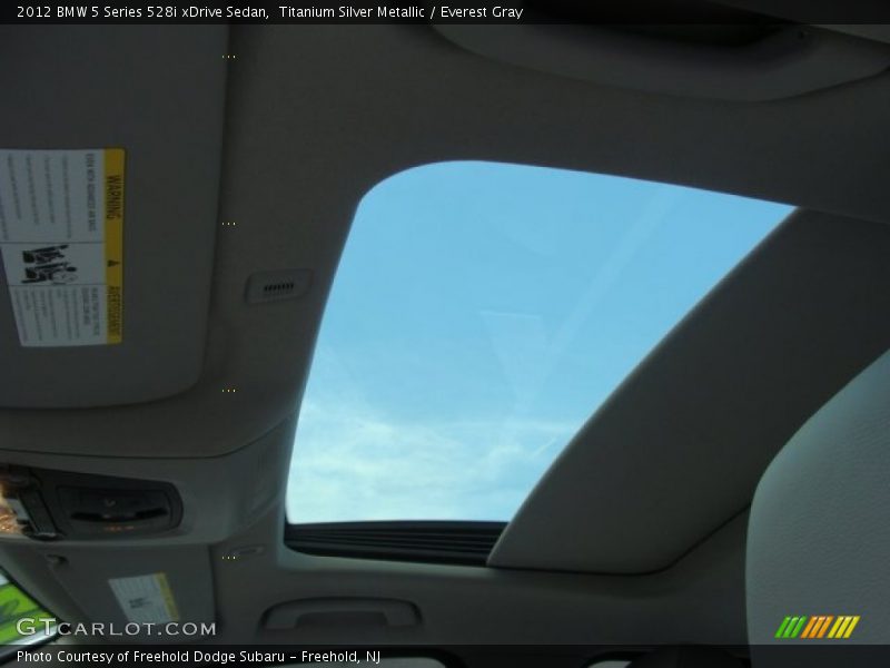 Titanium Silver Metallic / Everest Gray 2012 BMW 5 Series 528i xDrive Sedan