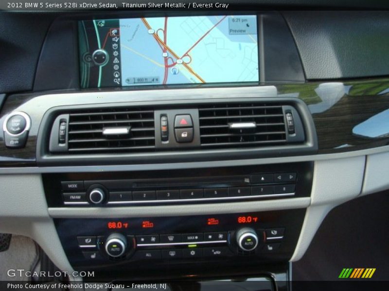 Titanium Silver Metallic / Everest Gray 2012 BMW 5 Series 528i xDrive Sedan