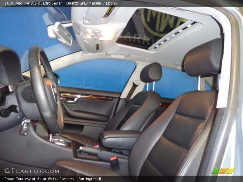 Quartz Gray Metallic / Ebony 2006 Audi A4 3.2 quattro Sedan