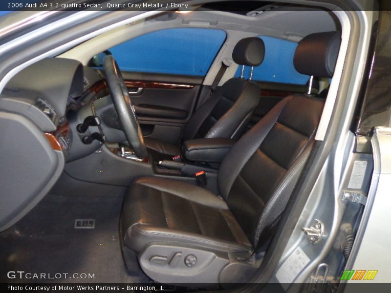Quartz Gray Metallic / Ebony 2006 Audi A4 3.2 quattro Sedan