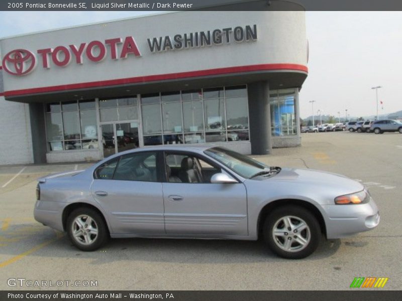 Liquid Silver Metallic / Dark Pewter 2005 Pontiac Bonneville SE