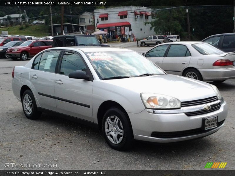 Galaxy Silver Metallic / Gray 2005 Chevrolet Malibu Sedan