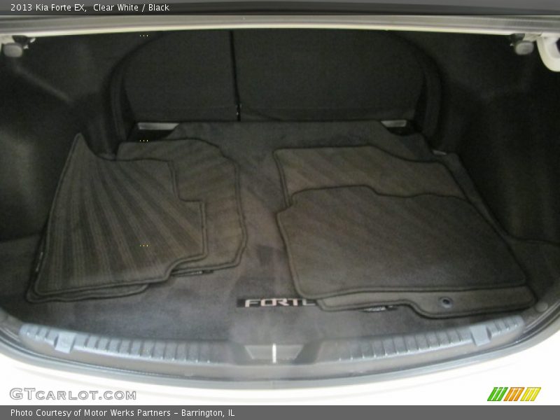 Clear White / Black 2013 Kia Forte EX