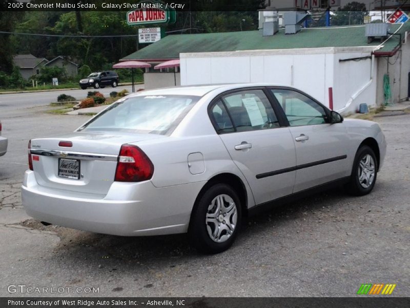 Galaxy Silver Metallic / Gray 2005 Chevrolet Malibu Sedan