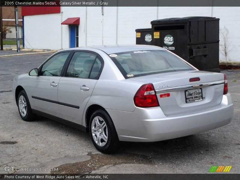 Galaxy Silver Metallic / Gray 2005 Chevrolet Malibu Sedan