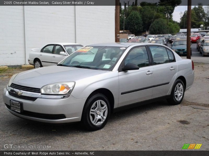 Galaxy Silver Metallic / Gray 2005 Chevrolet Malibu Sedan