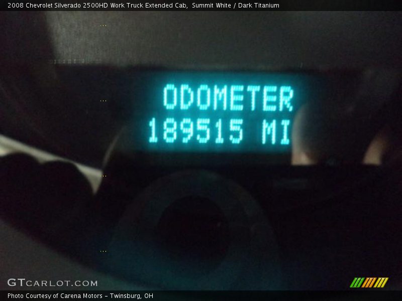 Summit White / Dark Titanium 2008 Chevrolet Silverado 2500HD Work Truck Extended Cab