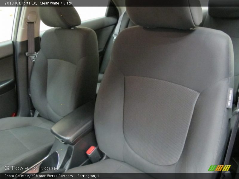 Clear White / Black 2013 Kia Forte EX