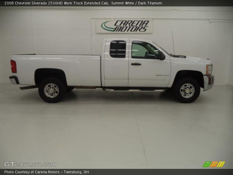 Summit White / Dark Titanium 2008 Chevrolet Silverado 2500HD Work Truck Extended Cab
