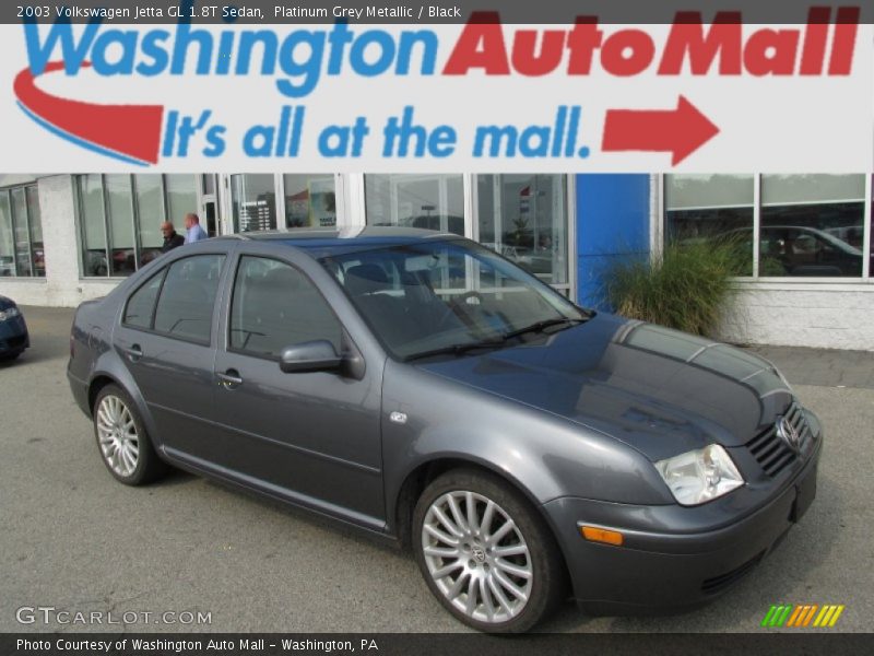 Platinum Grey Metallic / Black 2003 Volkswagen Jetta GL 1.8T Sedan