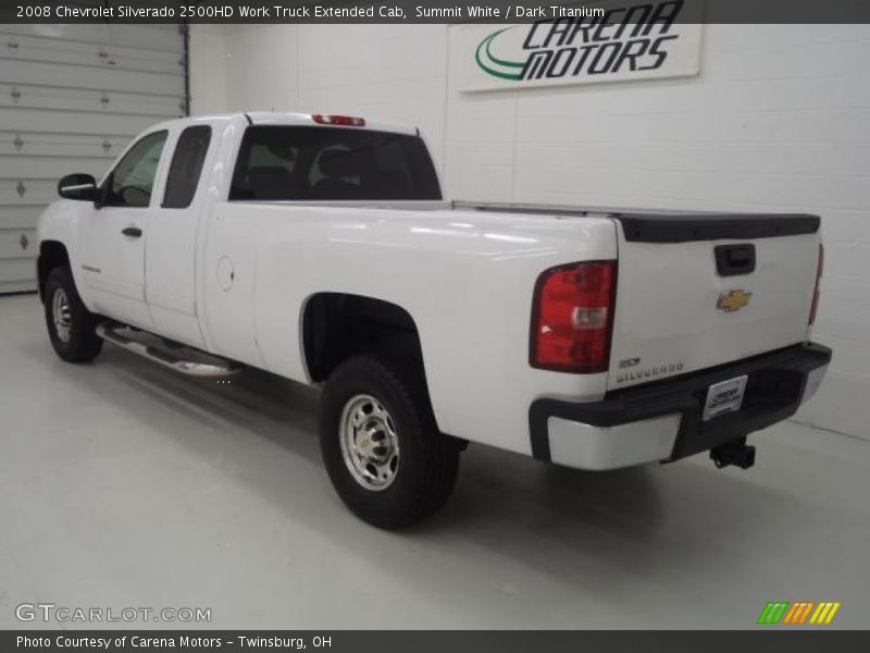 Summit White / Dark Titanium 2008 Chevrolet Silverado 2500HD Work Truck Extended Cab