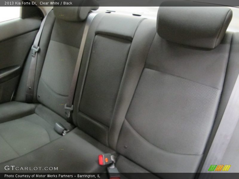 Clear White / Black 2013 Kia Forte EX
