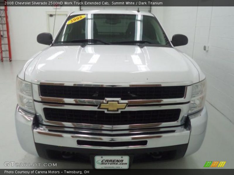 Summit White / Dark Titanium 2008 Chevrolet Silverado 2500HD Work Truck Extended Cab