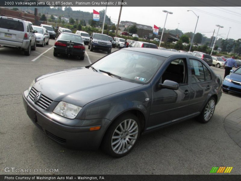 Platinum Grey Metallic / Black 2003 Volkswagen Jetta GL 1.8T Sedan