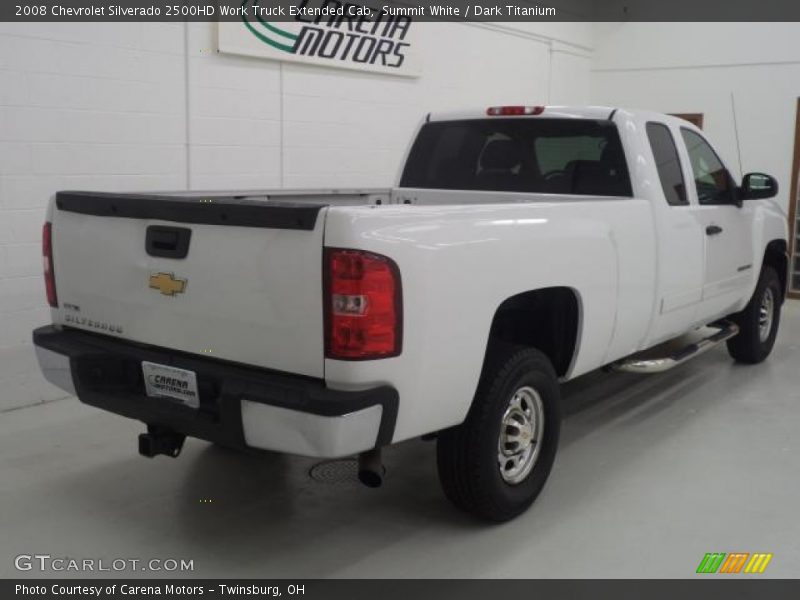 Summit White / Dark Titanium 2008 Chevrolet Silverado 2500HD Work Truck Extended Cab