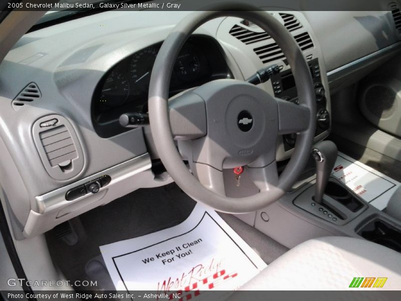 Galaxy Silver Metallic / Gray 2005 Chevrolet Malibu Sedan