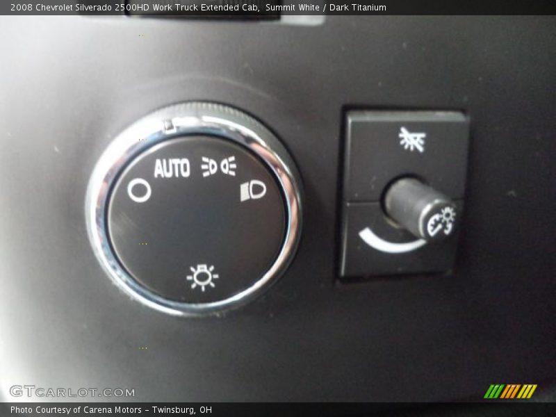 Summit White / Dark Titanium 2008 Chevrolet Silverado 2500HD Work Truck Extended Cab