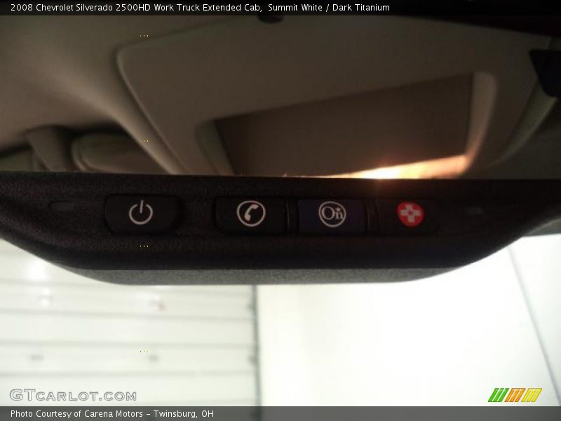 Summit White / Dark Titanium 2008 Chevrolet Silverado 2500HD Work Truck Extended Cab