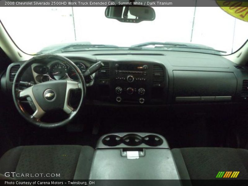 Summit White / Dark Titanium 2008 Chevrolet Silverado 2500HD Work Truck Extended Cab