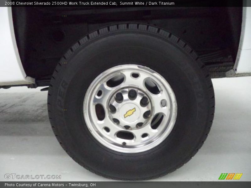 Summit White / Dark Titanium 2008 Chevrolet Silverado 2500HD Work Truck Extended Cab