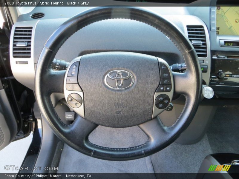 Black / Gray 2008 Toyota Prius Hybrid Touring