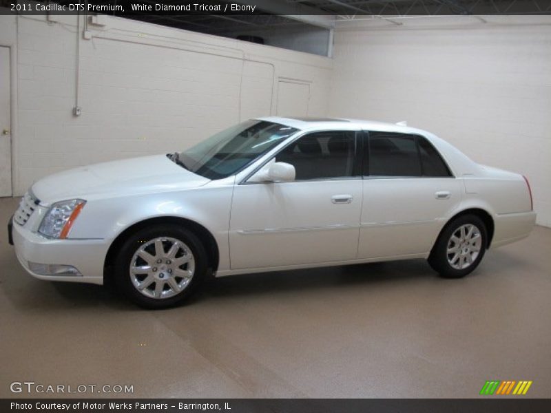 White Diamond Tricoat / Ebony 2011 Cadillac DTS Premium