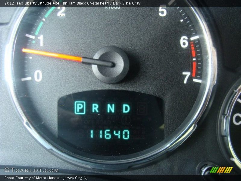 Brilliant Black Crystal Pearl / Dark Slate Gray 2012 Jeep Liberty Latitude 4x4