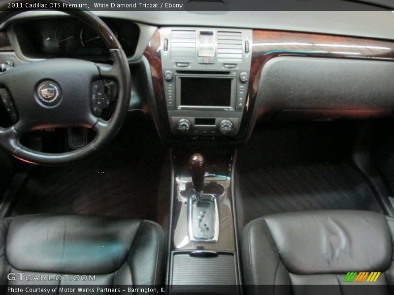 White Diamond Tricoat / Ebony 2011 Cadillac DTS Premium