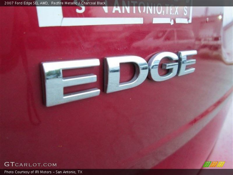 Redfire Metallic / Charcoal Black 2007 Ford Edge SEL AWD