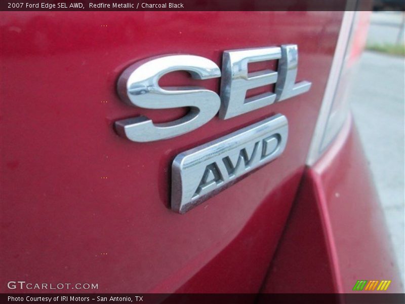 Redfire Metallic / Charcoal Black 2007 Ford Edge SEL AWD