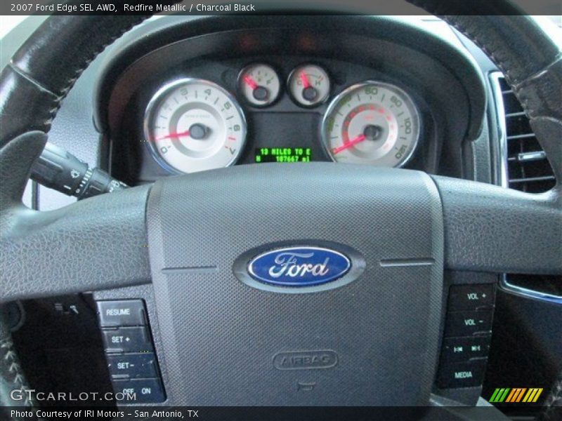 Redfire Metallic / Charcoal Black 2007 Ford Edge SEL AWD