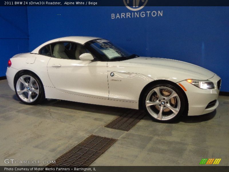 Alpine White / Beige 2011 BMW Z4 sDrive30i Roadster