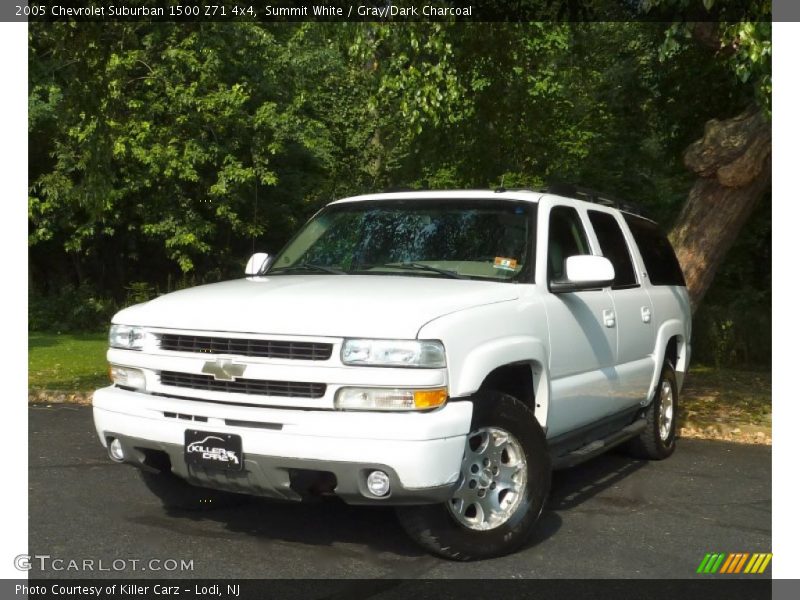 Summit White / Gray/Dark Charcoal 2005 Chevrolet Suburban 1500 Z71 4x4