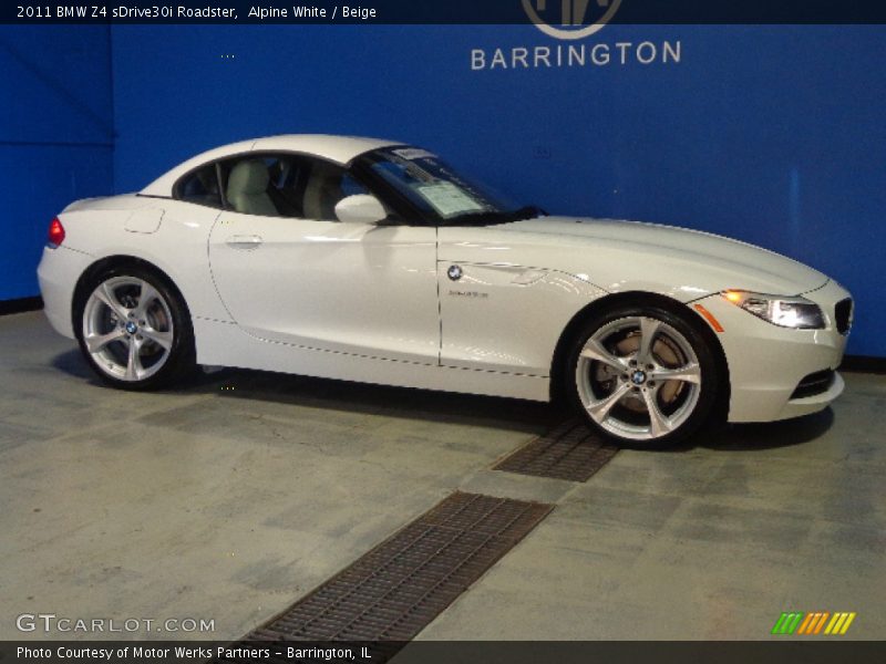 Alpine White / Beige 2011 BMW Z4 sDrive30i Roadster