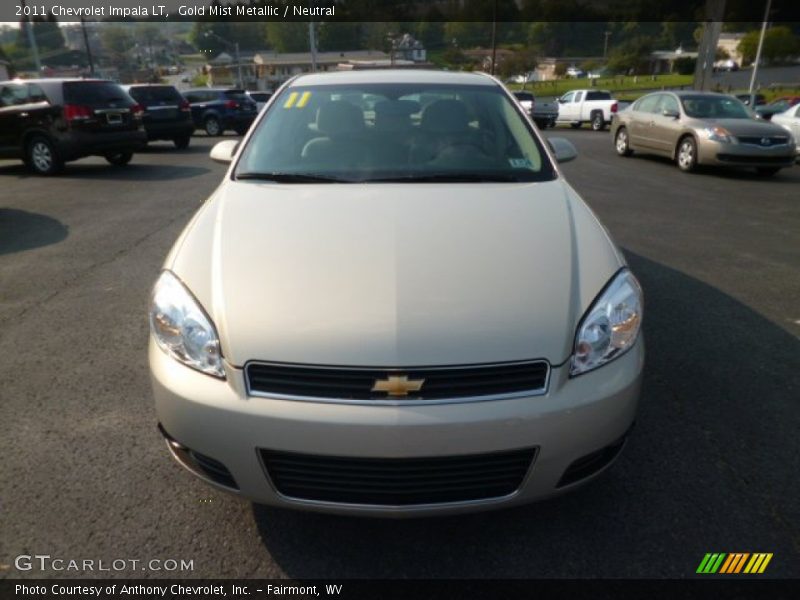 Gold Mist Metallic / Neutral 2011 Chevrolet Impala LT