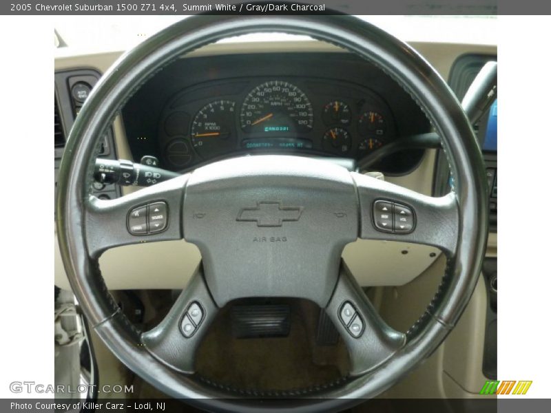 Summit White / Gray/Dark Charcoal 2005 Chevrolet Suburban 1500 Z71 4x4