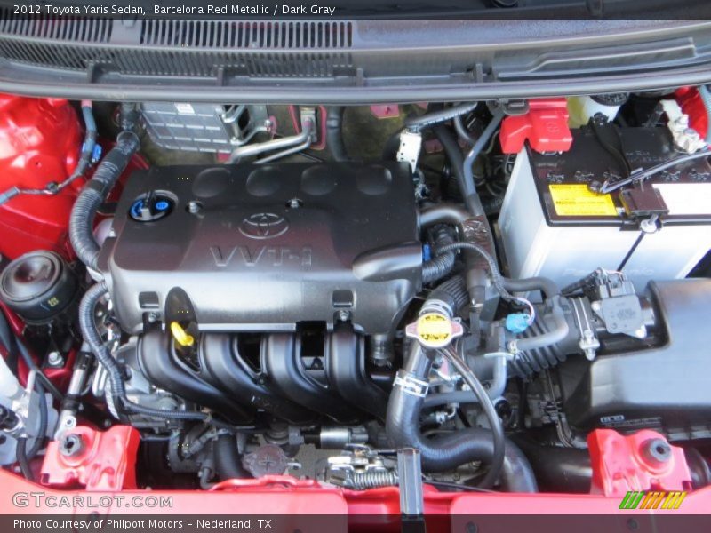 Barcelona Red Metallic / Dark Gray 2012 Toyota Yaris Sedan