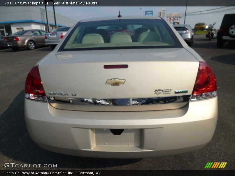 Gold Mist Metallic / Neutral 2011 Chevrolet Impala LT