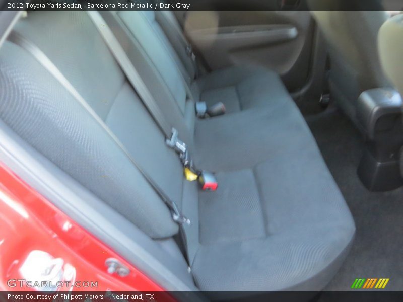 Barcelona Red Metallic / Dark Gray 2012 Toyota Yaris Sedan