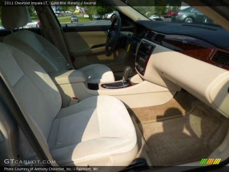 Gold Mist Metallic / Neutral 2011 Chevrolet Impala LT