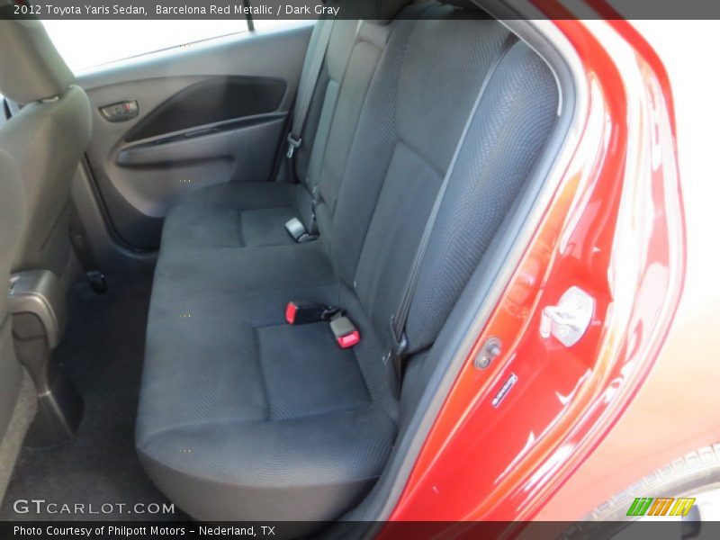 Barcelona Red Metallic / Dark Gray 2012 Toyota Yaris Sedan