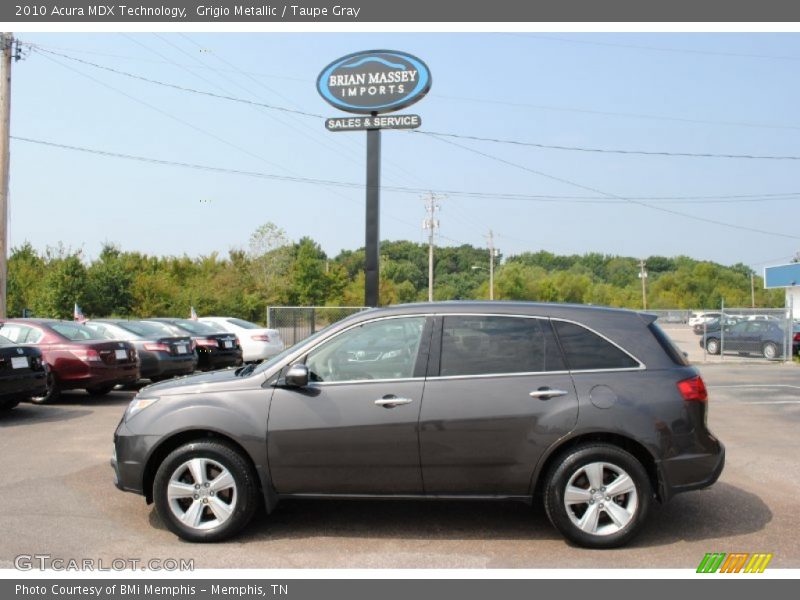 Grigio Metallic / Taupe Gray 2010 Acura MDX Technology