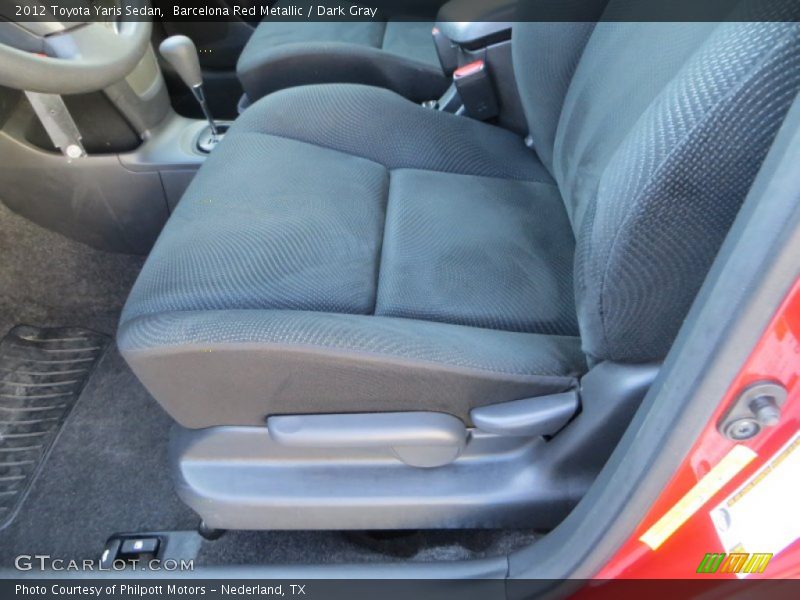 Barcelona Red Metallic / Dark Gray 2012 Toyota Yaris Sedan