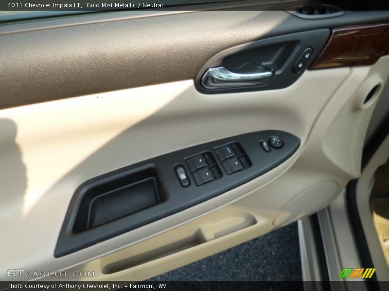 Gold Mist Metallic / Neutral 2011 Chevrolet Impala LT