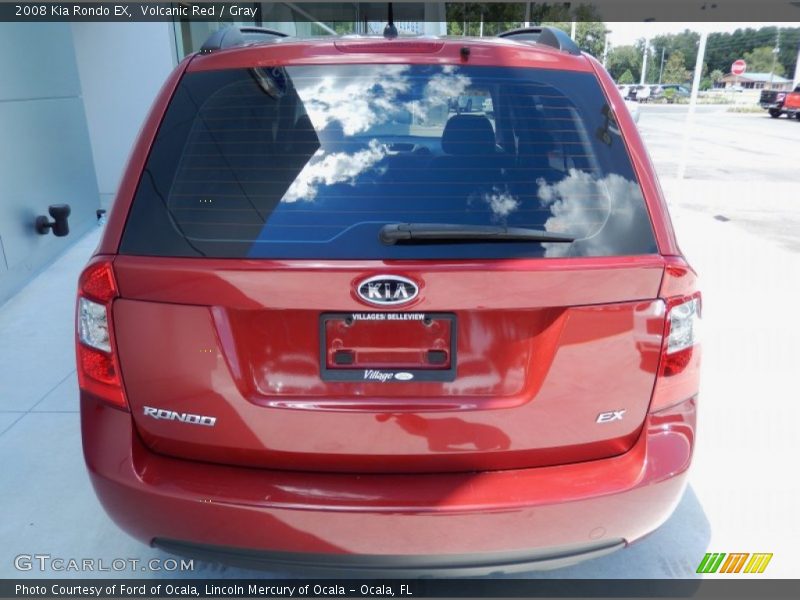 Volcanic Red / Gray 2008 Kia Rondo EX