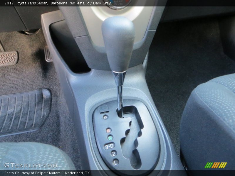 Barcelona Red Metallic / Dark Gray 2012 Toyota Yaris Sedan
