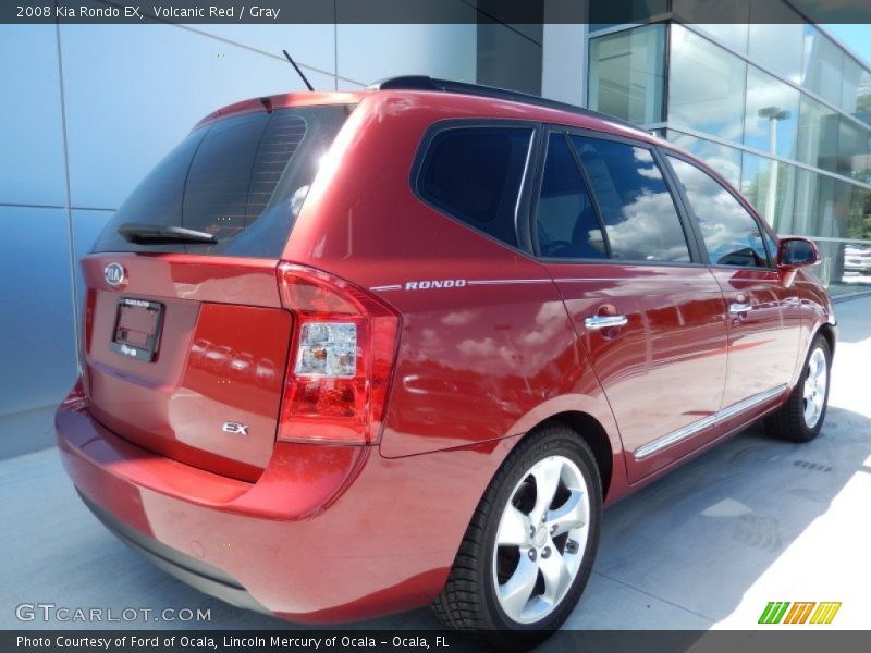 Volcanic Red / Gray 2008 Kia Rondo EX